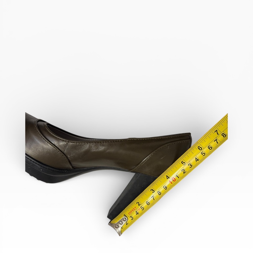 Tod’s ASP décolleté green leather heels pumps shoes 39 - Picture 10 of 11